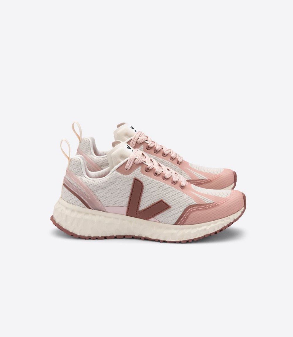 Veja Sneakers Dam - Condor Mesh - Beige/Rosa - 618590-YUE